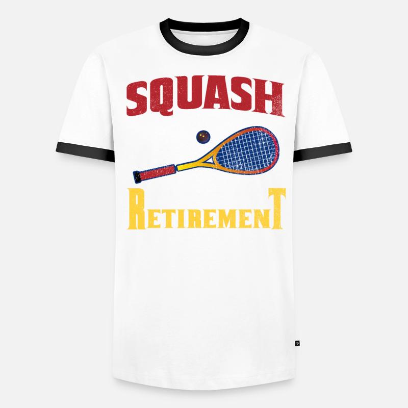Squash Make Retirement Great Again Rentner Squash Männer Kontrast-T-Shirt
