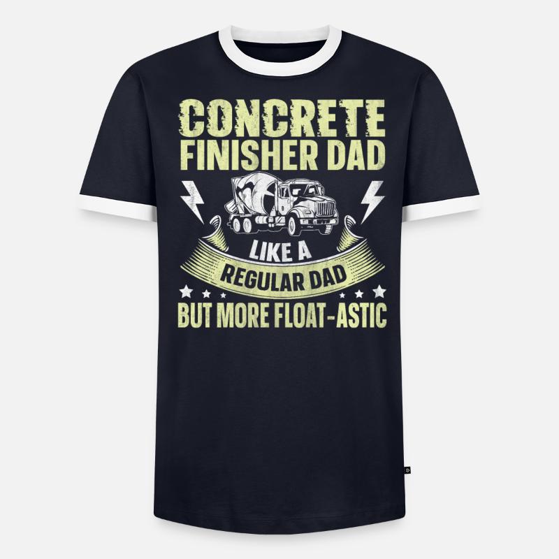 Float-Astic Concrete Finisher Dad Betonbauer - Männer Kontrast-T-Shirt - undefined