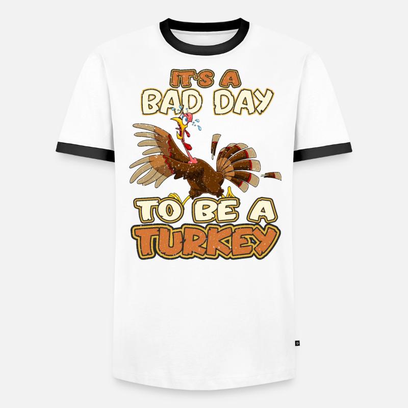 C’est un mauvais jour pour être une dinde T-shirt contrasté Homme