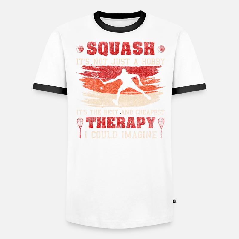 Worlds Okayest Squash Player Retro Squash T-shirt contrasté Homme