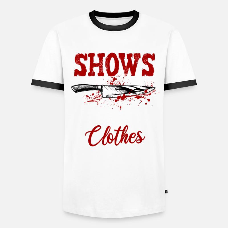 Murder Shows and Comfy Clothes Männer Kontrast-T-Shirt