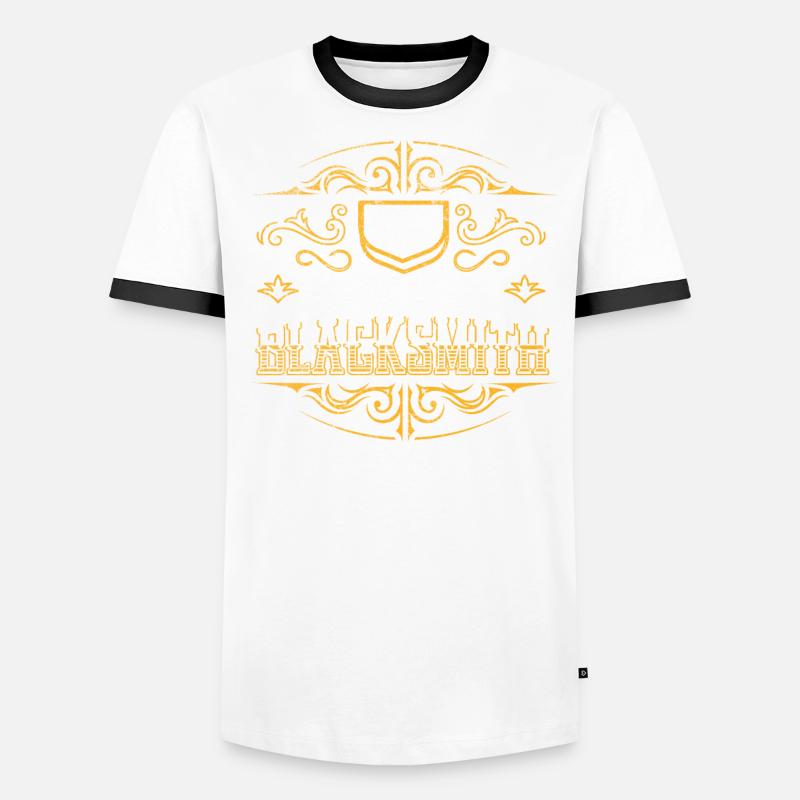 Backyard Blacksmith Anvil Blacksmith Men's Ringer Shirt