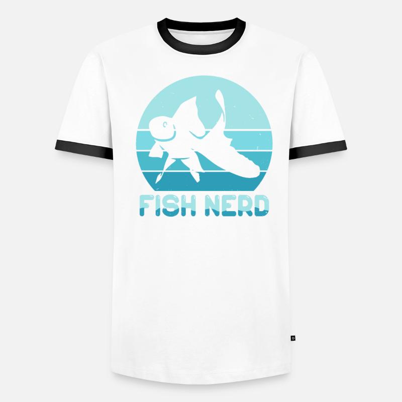 Funny Aquatic Fish Nerd Men's Ringer Shirt