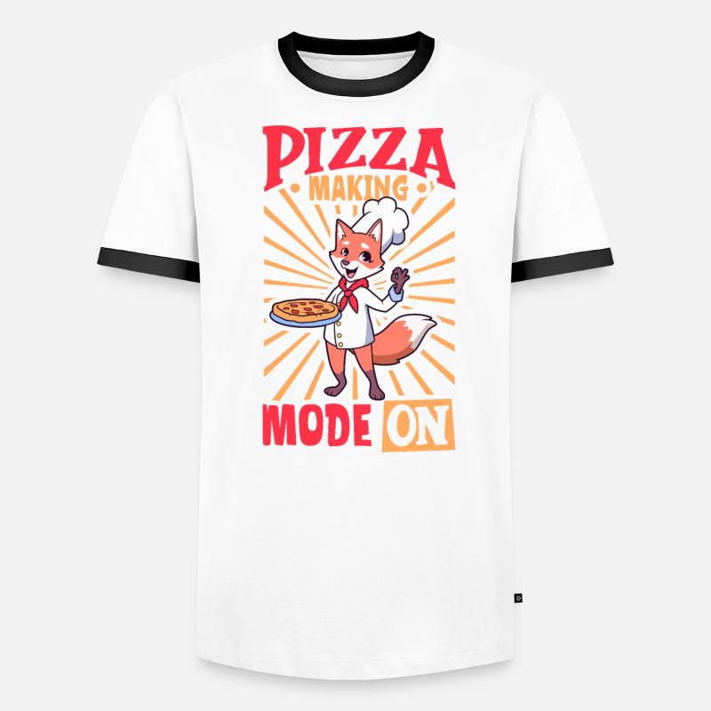 Pizza Making Mode On - Pizza Bäcker Männer Kontrast-T-Shirt