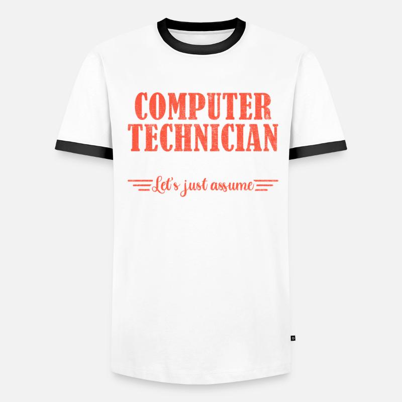 Awesome Computer Technician Männer Kontrast-T-Shirt