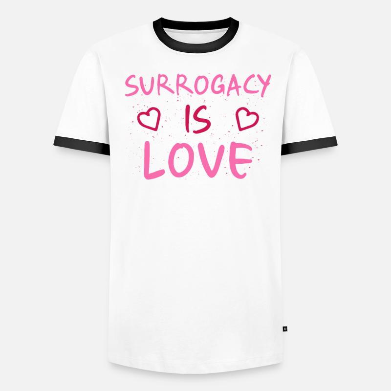 Surrogacy Is Love - Surrogate Mother Men's Ringer Shirt