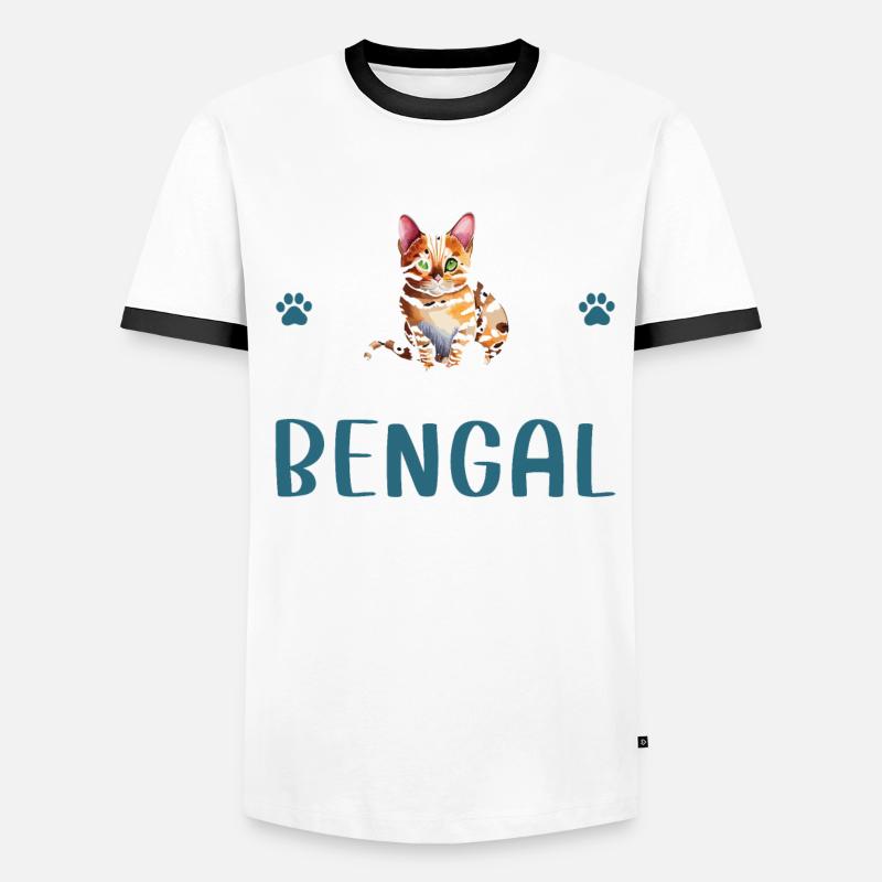 Purrfectly Obsessed With Bengal Men's Ringer Shirt