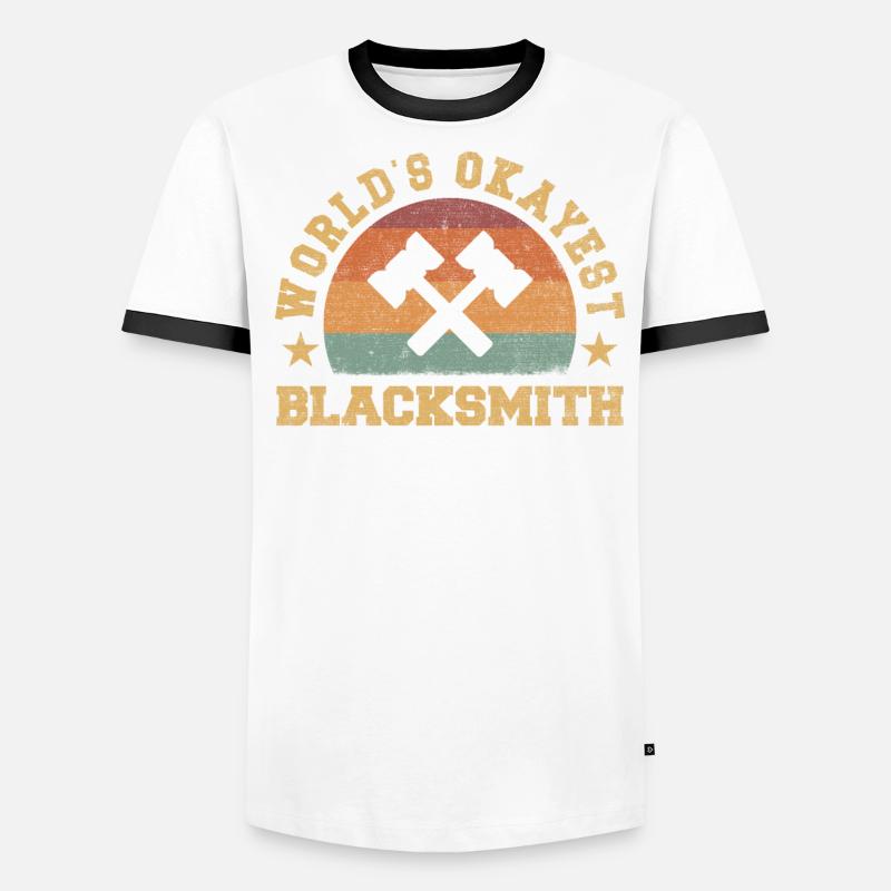 Le forgeron le plus correct du monde rétro T-shirt contrasté Homme
