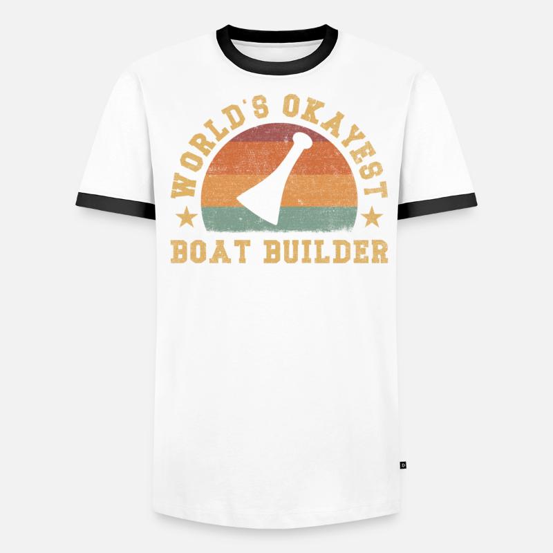 Le constructeur de bateaux le plus correct du monde rétro T-shirt contrasté Homme