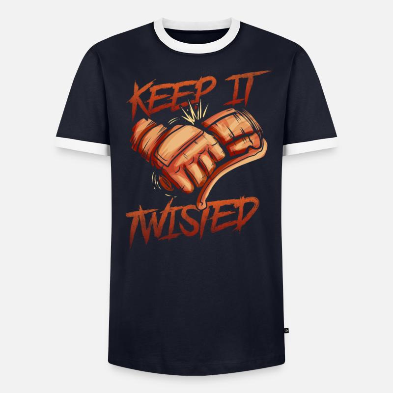 Keep It Twisted Biker - Männer Kontrast-T-Shirt - undefined