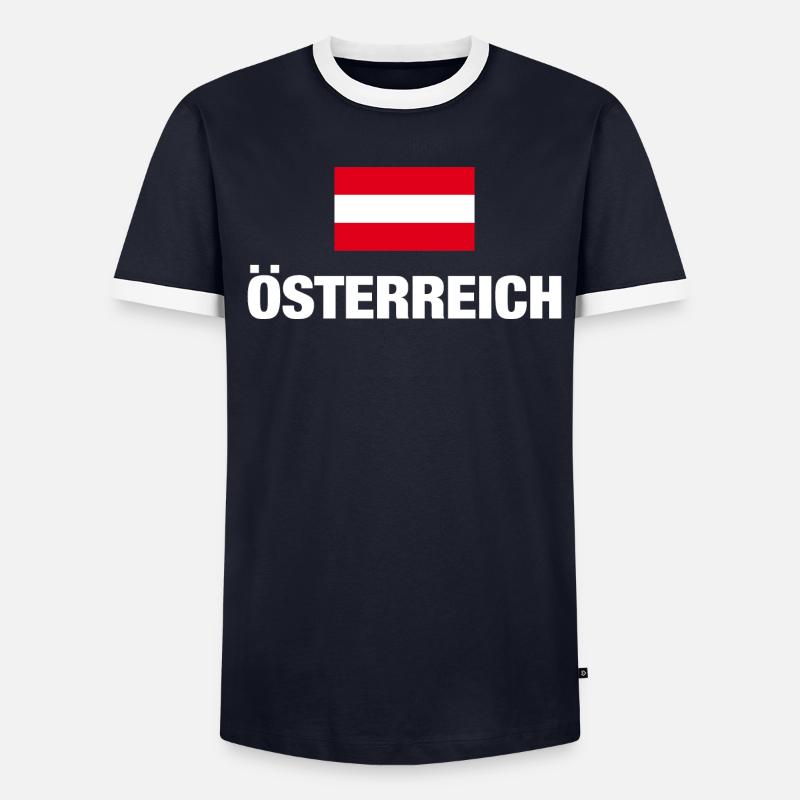 Austria, Austrian Flag, Austria Gift - Men's Ringer Shirt - undefined