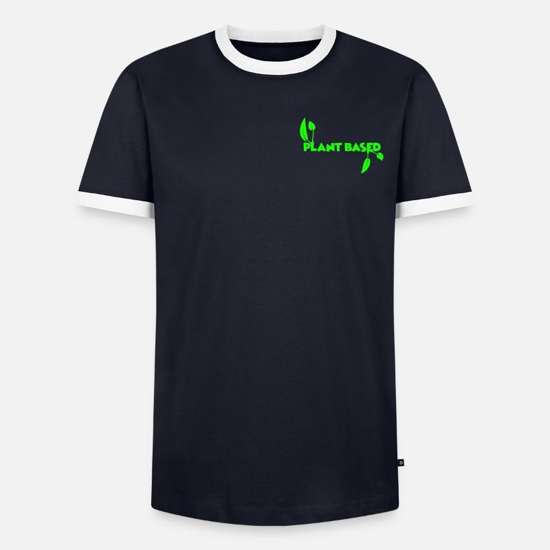 à base de plantes T-shirt contrasté Homme