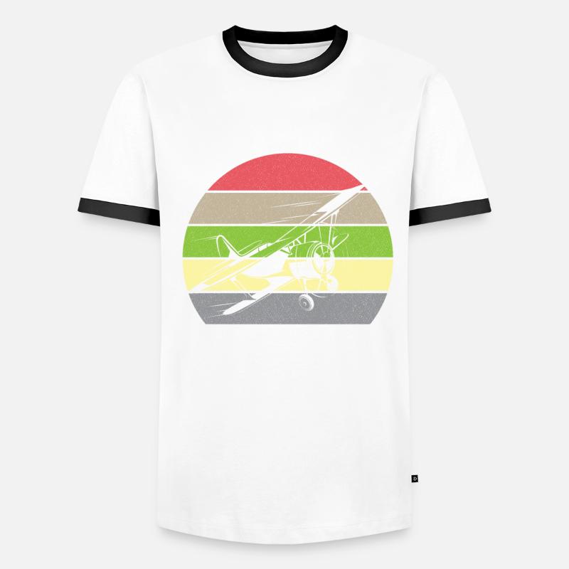 Crop Dusting in Progress Crop Dusting Duster Plane Männer Kontrast-T-Shirt