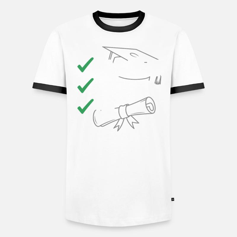 Graduation banner Bachelor Master Dr Men's Ringer Shirt