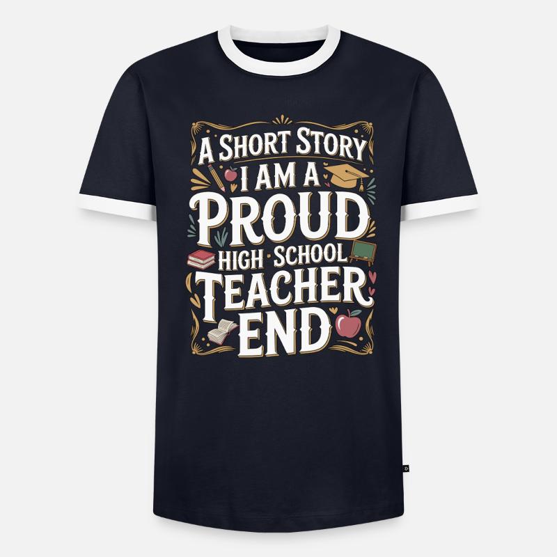 Enseignant de lycée : une nouvelle : carrière d’enseignant T-shirt contrasté Homme