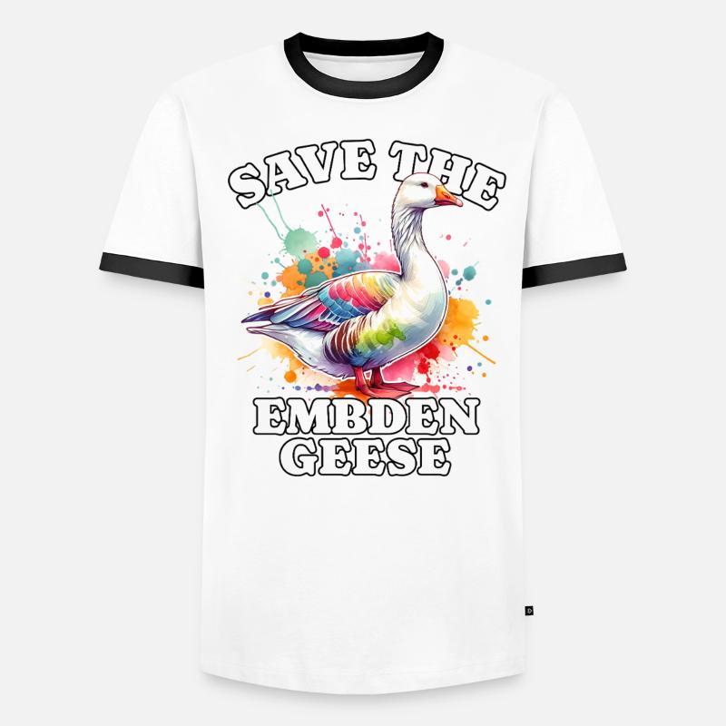 Emdengans Save Embden Goose T-shirt contrasté Homme