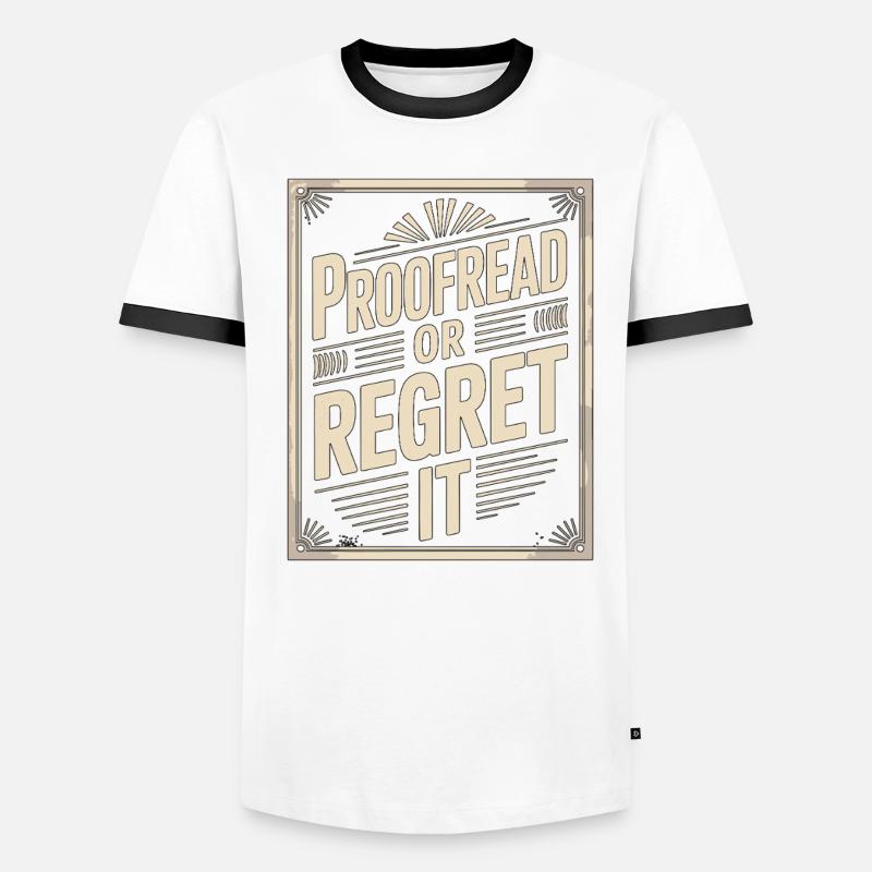 Print Designer Proofread Or Creative Designer Men's Ringer Shirt
