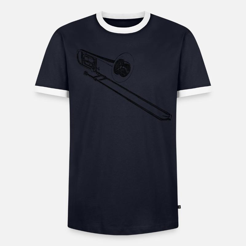 Posaune Männer Kontrast-T-Shirt