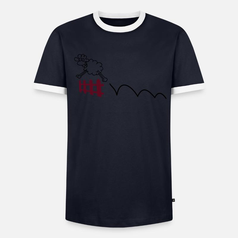 Chattering sheep Men's Ringer Shirt