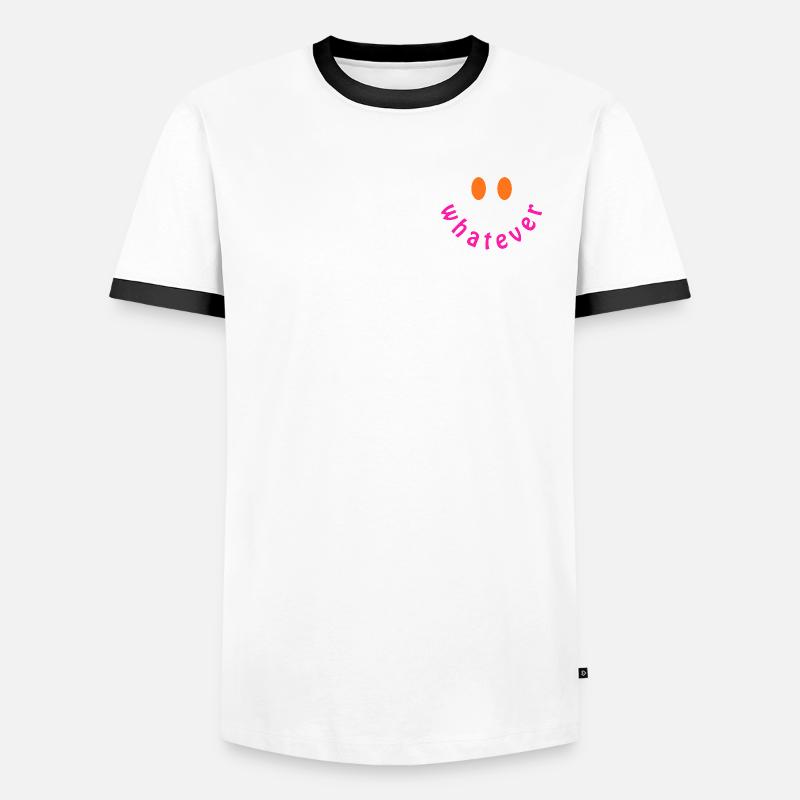 Whatever Smile - Funny Y2K Statement Design Men's Ringer Shirt