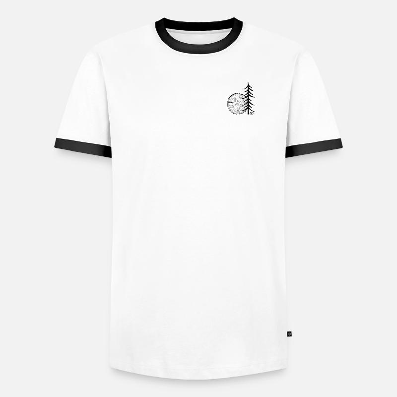 Tree trunk black Men's Ringer Shirt