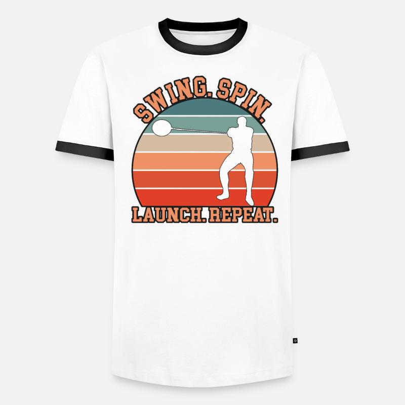 Lancer de marteau T-shirt contrasté Homme