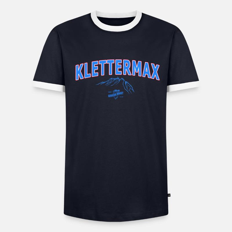Bavarian Monkey Klettermax Männer Kontrast-T-Shirt