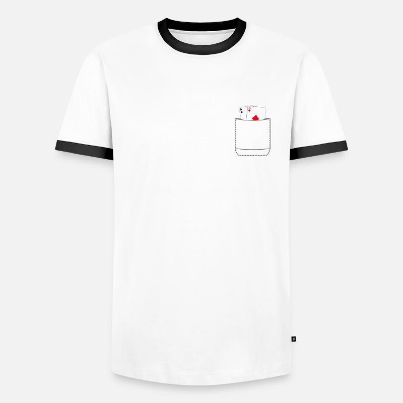 Brusttasche ASS Männer Kontrast-T-Shirt