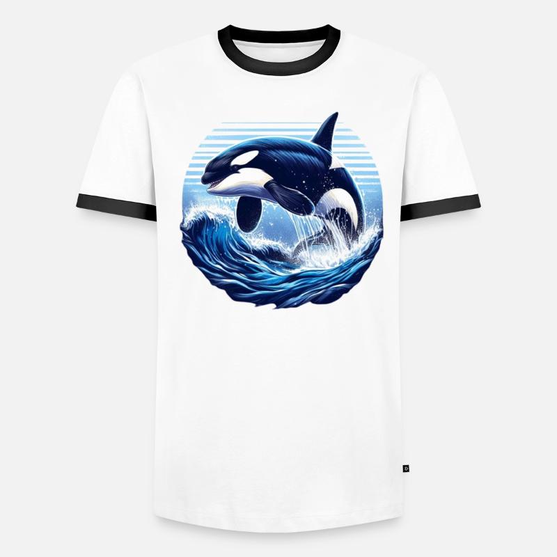 Blue Orca Men's Ringer Shirt