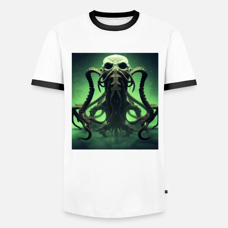 Alien meets Cthulhu on steroids Men's Ringer Shirt