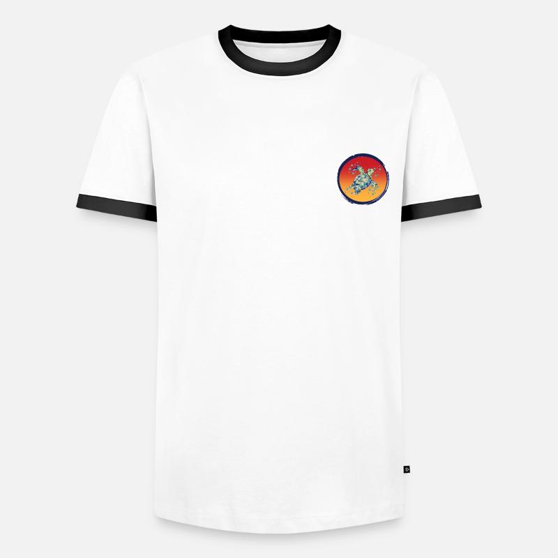 Turtle_Harmony Männer Kontrast-T-Shirt