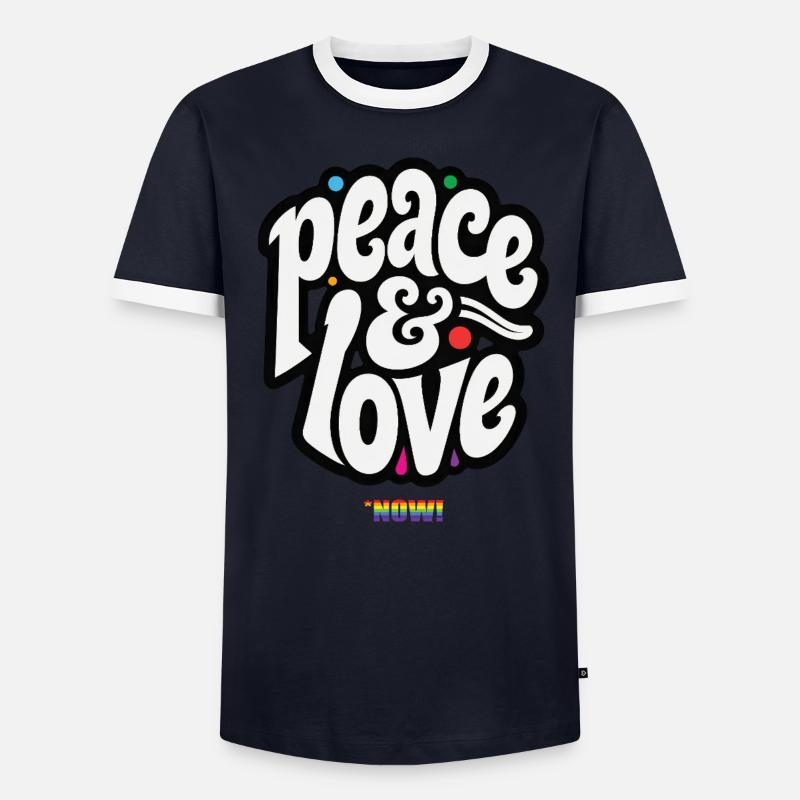 PEACE LOVE #5 - let's talk T-shirt contrasté Homme