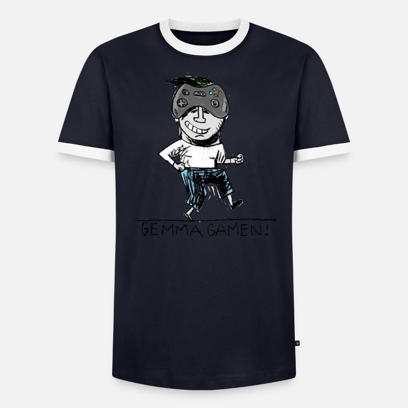 #spreadgaming Männer Kontrast-T-Shirt