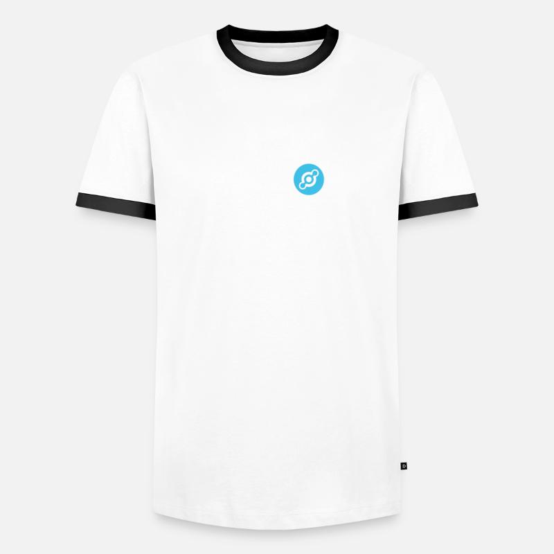 Krypto Crypto Helium Mining HNT Bitcoin Blockchain T-shirt contrasté Homme