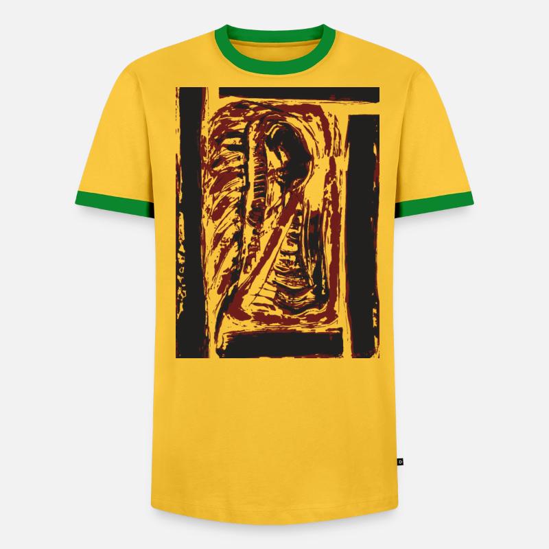 Der Tiger in Dir - Kunst - Männer Kontrast-T-Shirt - undefined