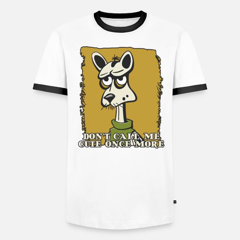Nenne mich nicht noch einmal niedlich Männer Kontrast-T-Shirt