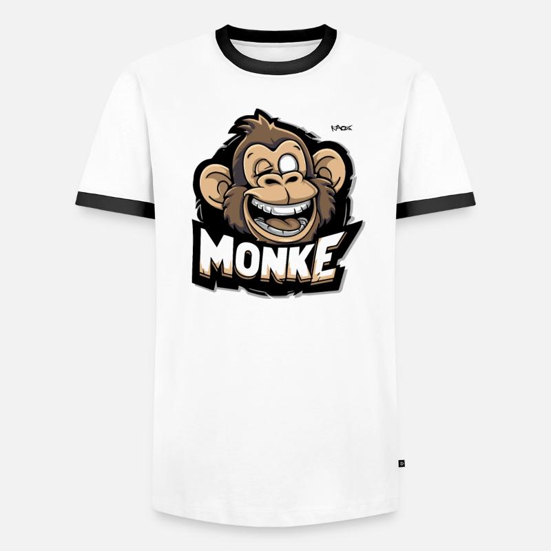 A funny monkey Men's Ringer Shirt
