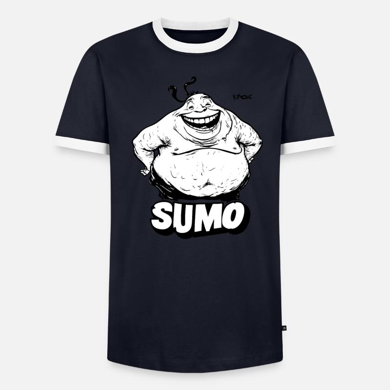 Big, thick sumo Men's Ringer Shirt