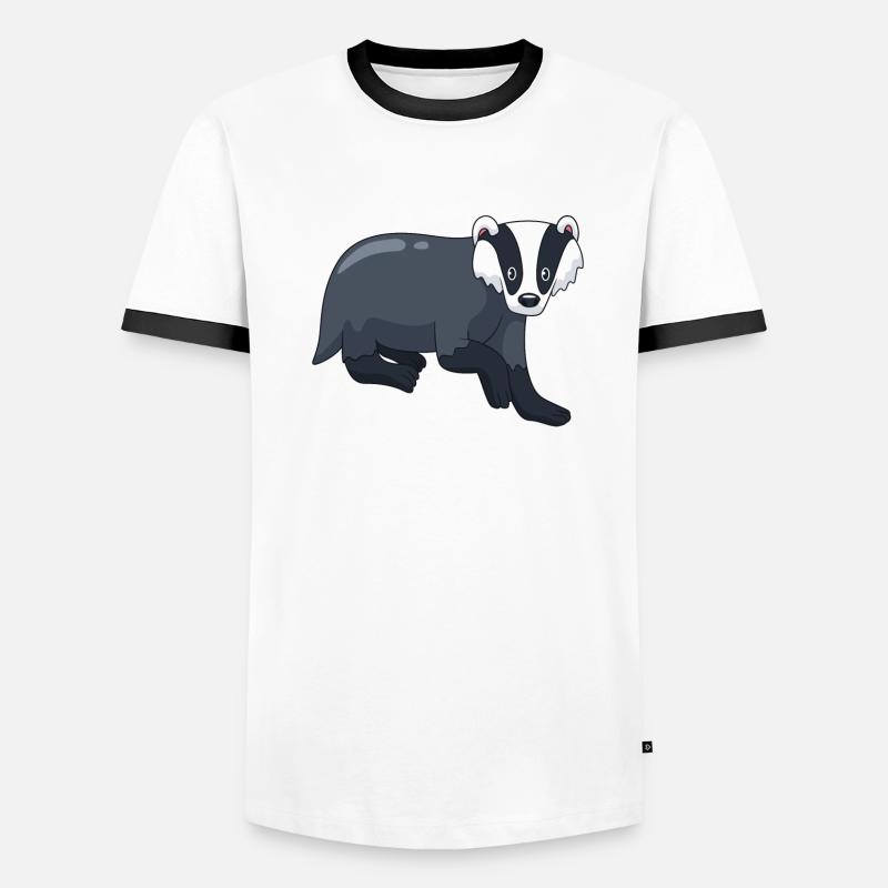 Der Dachs süßes Geschenk Männer Kontrast-T-Shirt