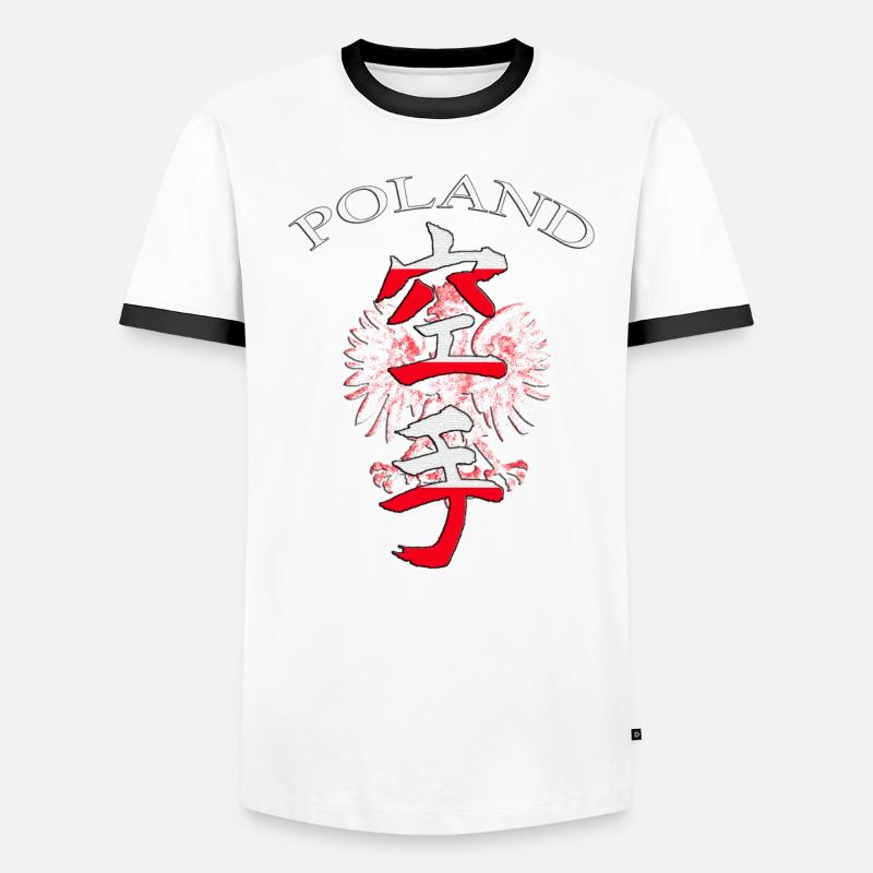 Poland Eagle Symbol Cultural Statement Design Männer Kontrast-T-Shirt