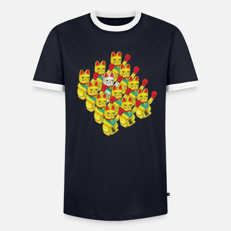 ARMÉE DE CHATS BOXEURS T-shirt contrasté Homme