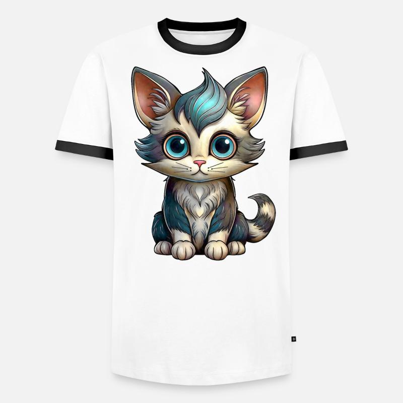 Petit Chat T-shirt contrasté Homme