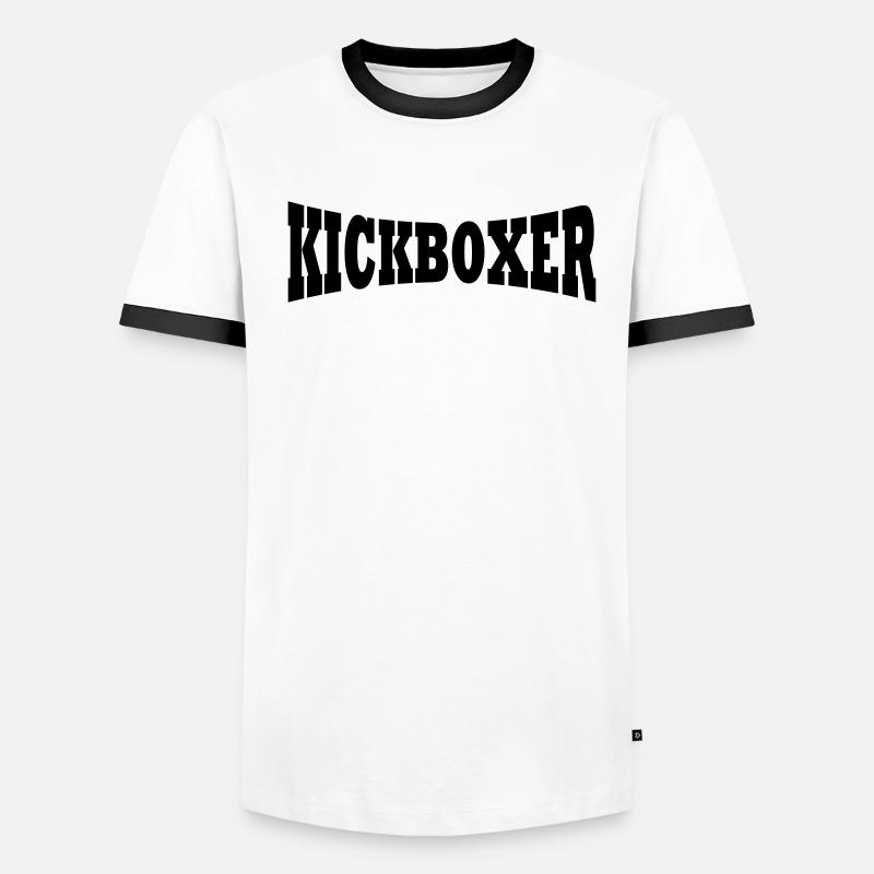 Kickboxer lettrage T-shirt contrasté Homme