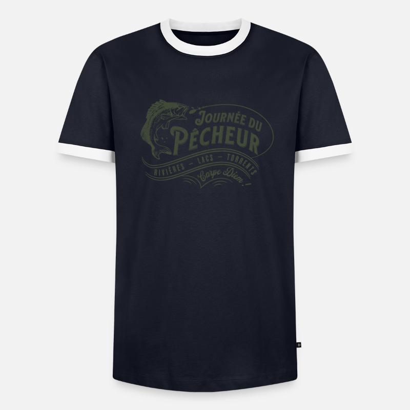 JOURNÉE DU PÊCHEUR T-shirt contrasté Homme