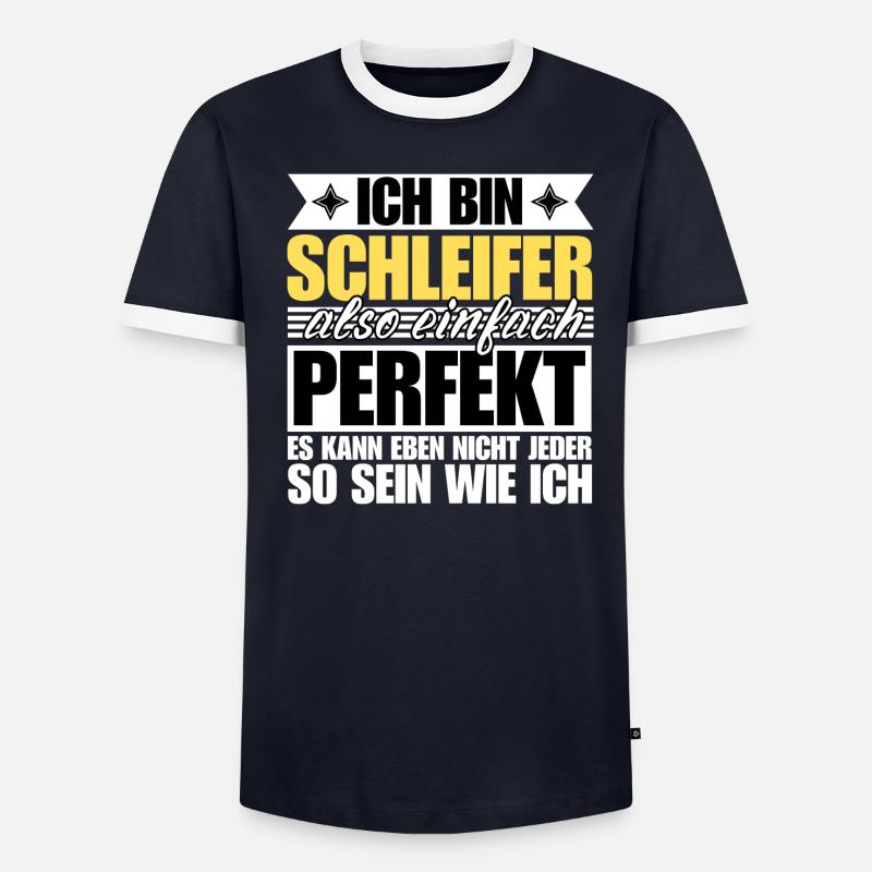 Perfekter Schleifer - Männer Kontrast-T-Shirt - undefined