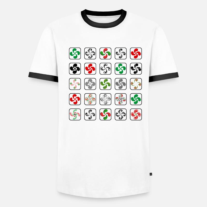 Croix du Pays Basque T-shirt contrasté Homme