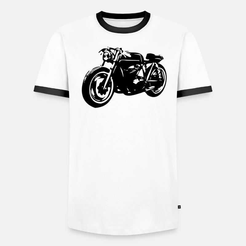 caferacer Männer Kontrast-T-Shirt