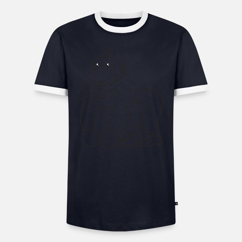 Gorilla, Affe, Geschenk, Geschenkidee - Männer Kontrast-T-Shirt - undefined