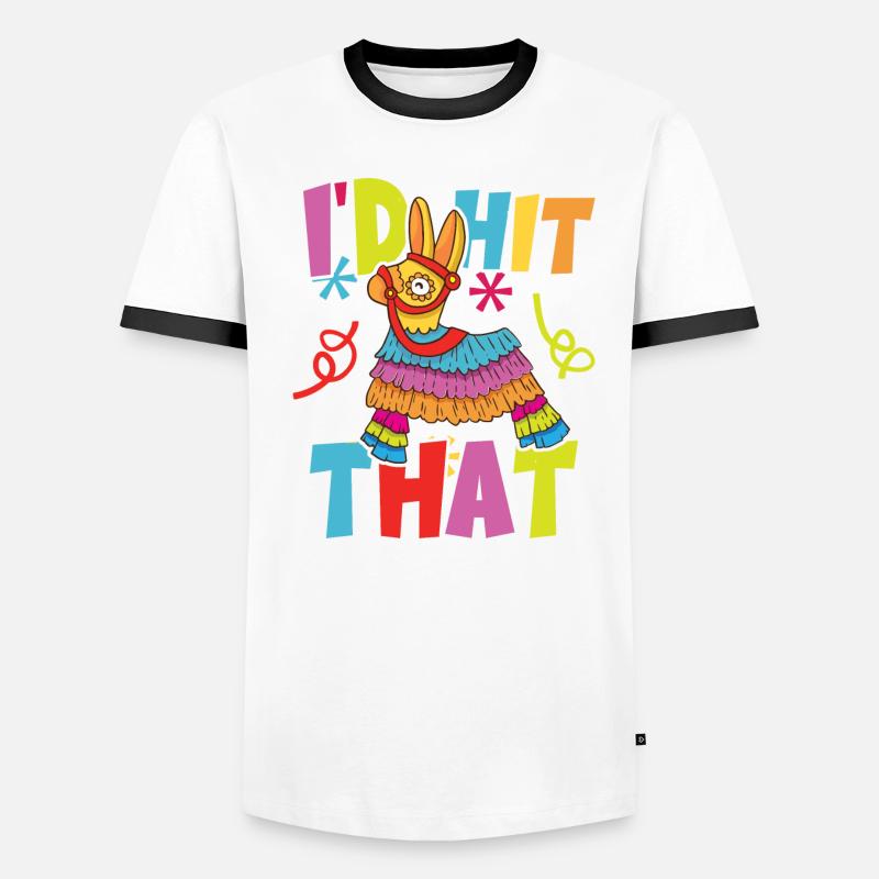 J’avais frappé cette Pinata Mexican Cinco de Mayo Party T-shirt contrasté Homme