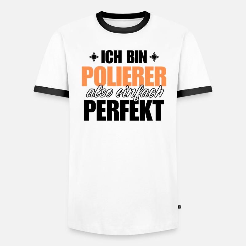 Perfekter Polierer Männer Kontrast-T-Shirt